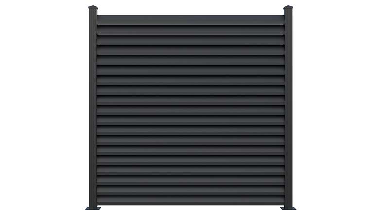 planeo Gardence Metallic Rhombus - Alu-Gartenzaun Quadratisch Anthrazit | DB703