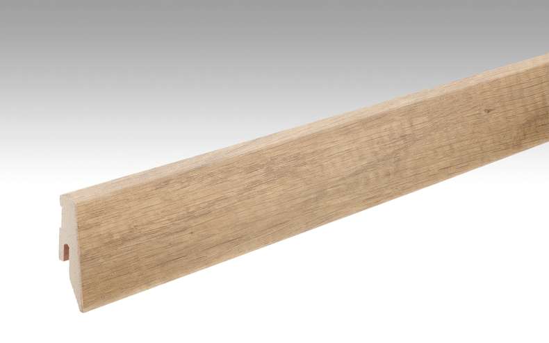 MEISTER Sockelleisten Fußleisten Bootshaus Eiche hell 6259 - 2380 x 60 x 20 mm (200005-2380-06259 - 6938236259)