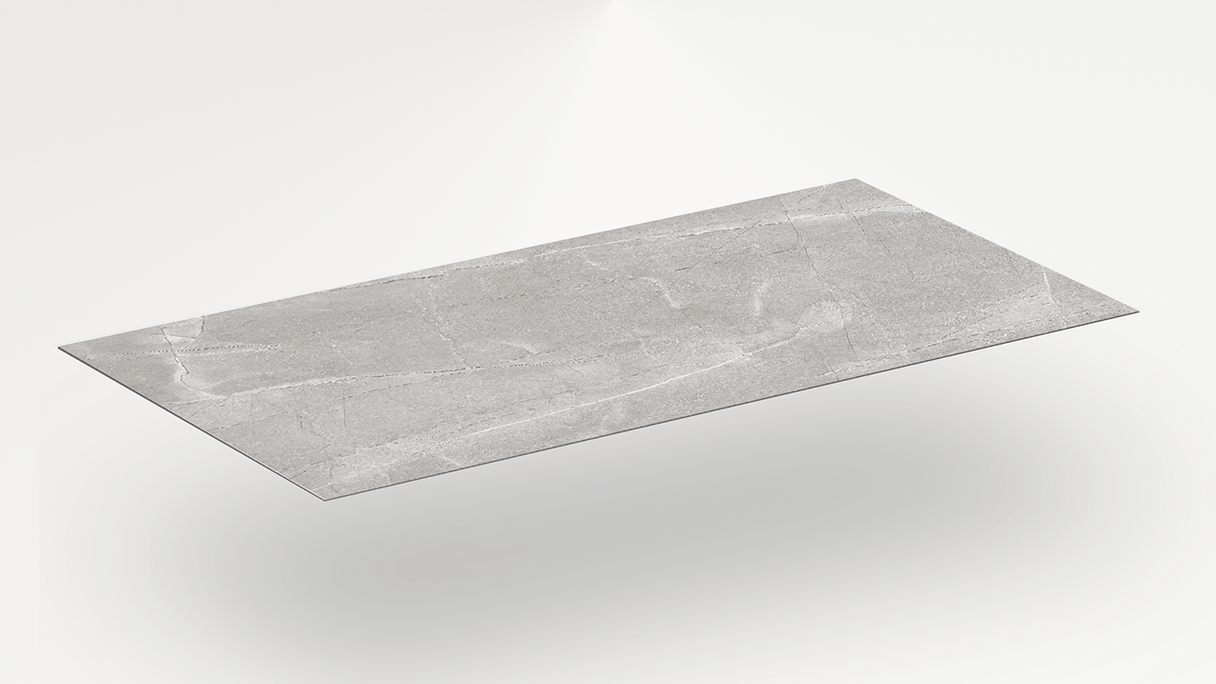 planeo Wandverkleidung SPC - CeraRock Tile Light Grey Marble XL 280 x 117,5 cm