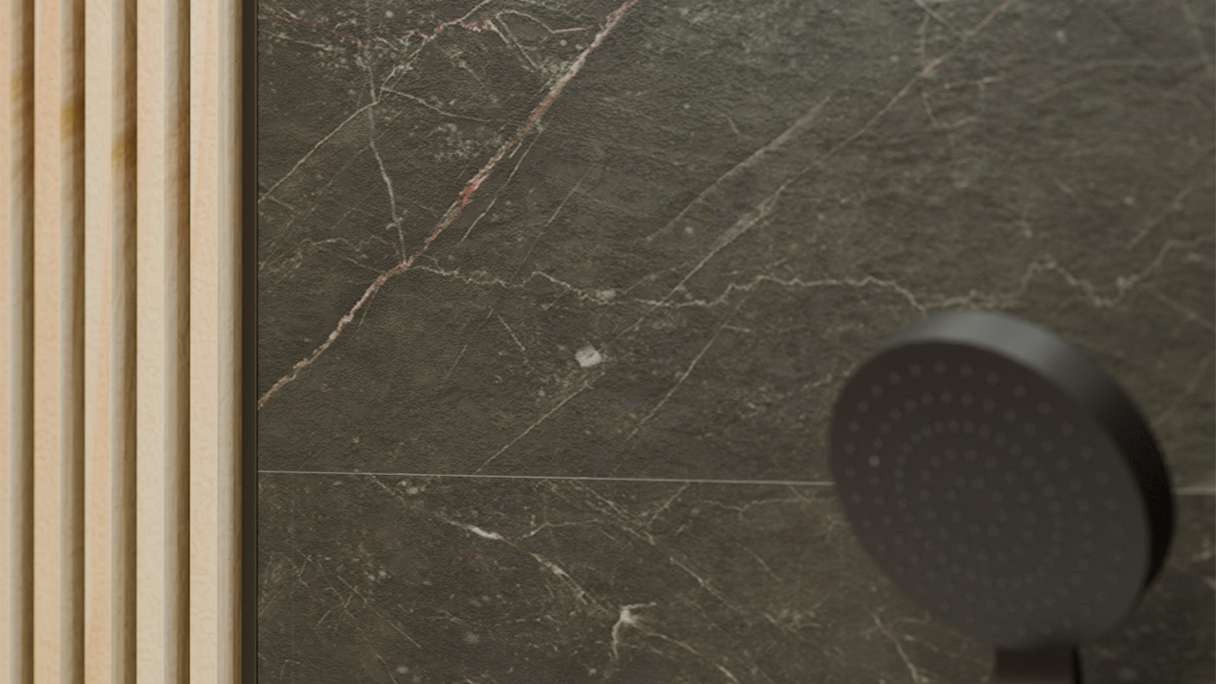 planeo Wandverkleidung SPC - CeraRock Tile Black Slate 120 x 60 cm