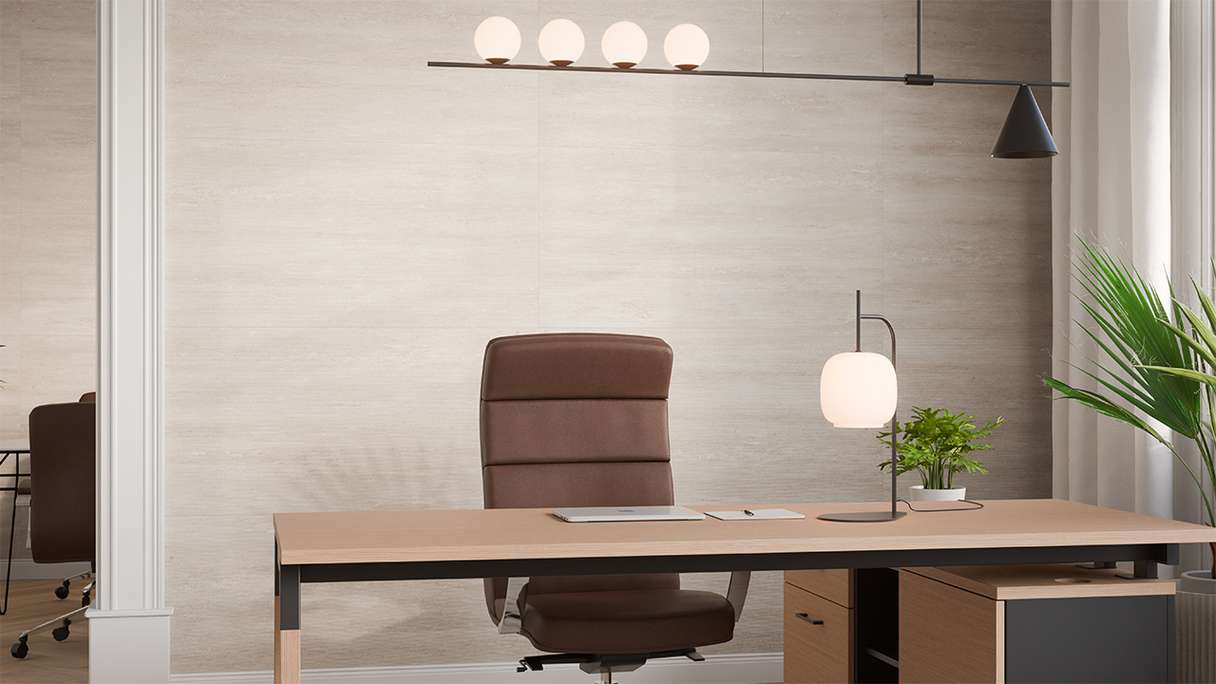 planeo Wandverkleidung SPC - CeraRock Tile Stripes Light Travertine 120 x 60 cm