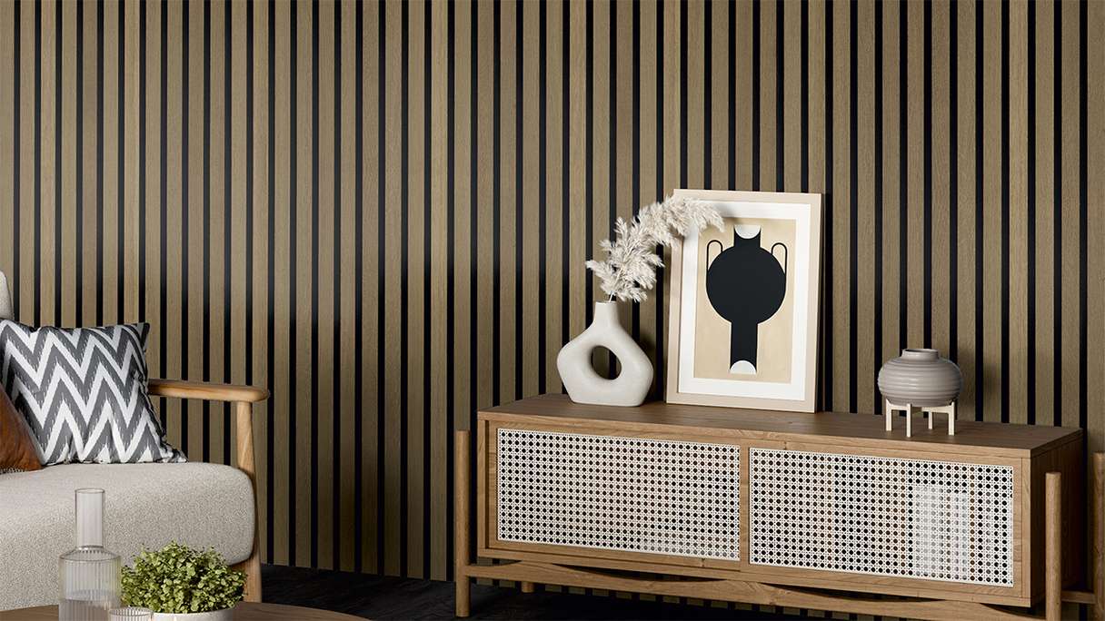 Skaben Akustikpaneele SilentWall Comfort - Eiche Rustikal - 250 x 30 cm