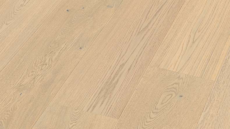 MEISTER Lindura-Holzboden HD 400 - 20228 Eiche lebhaft milchcreme ultramattlackiert 2200 x 270 x 11 mm (500214-2200270-20228)