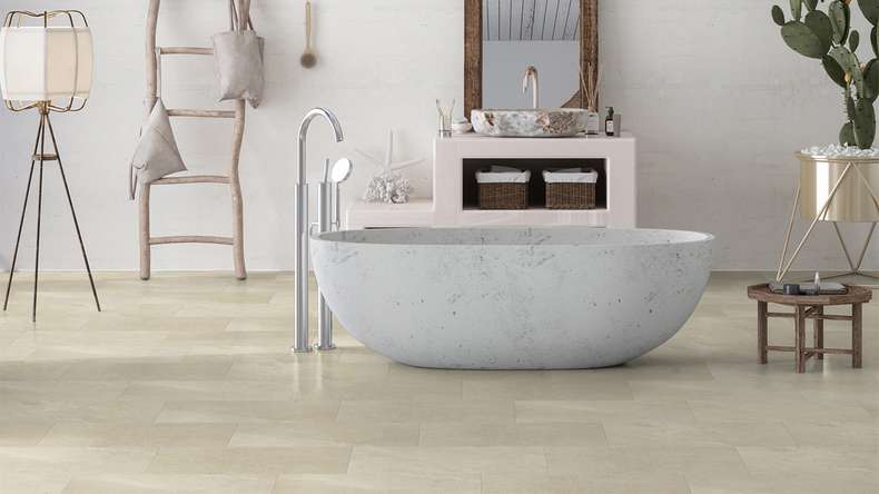 Gerflor Klick Vinyl - Senso Premium Rigid Acoustic Sandy stone | Trittschalldämmung integr. (39481611)