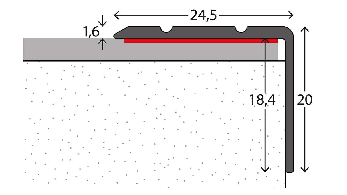 planeo Winkelprofil 261 - 270 cm