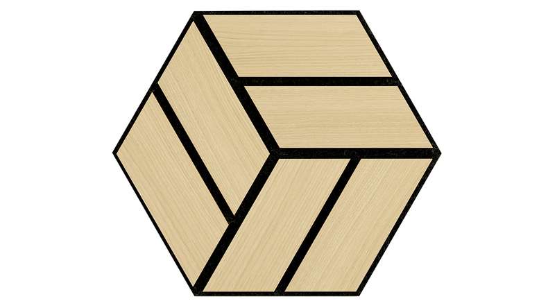 Skaben Akustikpaneele SilentWall - HexaUno New Light - 30 x 26 cm