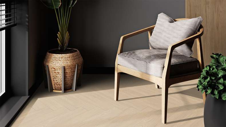 Gerflor Klebevinyl - Virtuo 55 Glue Down HB Blomma beige | Authentisches Erscheinungsbild (39201460)