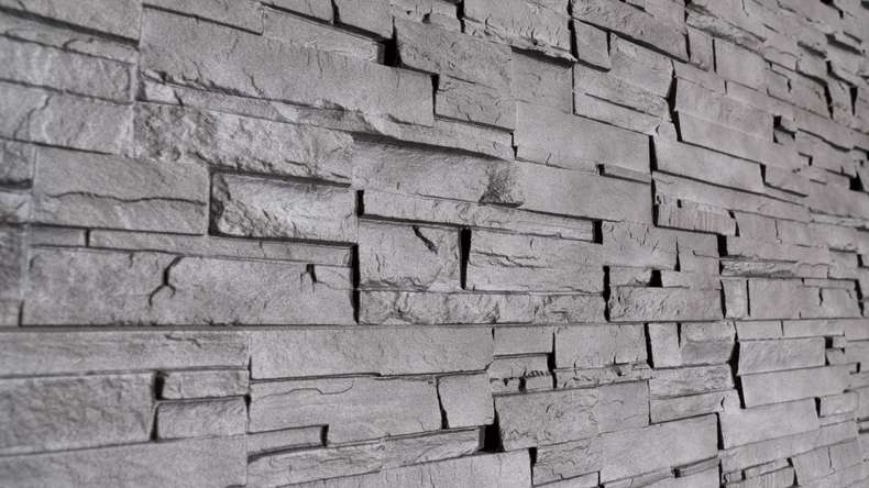 planeo Wandverkleidung Steinoptik - NovikStone DS Anthracite 1054 x 334 mm