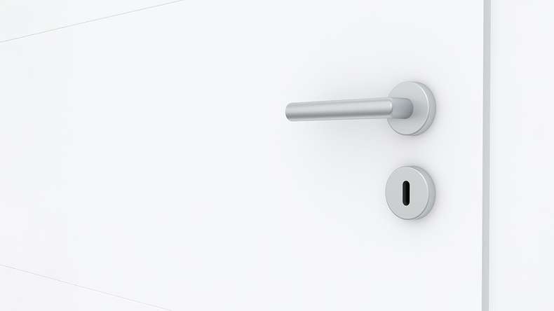 planeo Design-Innentür PUREA Vivo 3 Weißlack 9003 Designkante | lackiert - 1985 x 610|735|860|985 mm