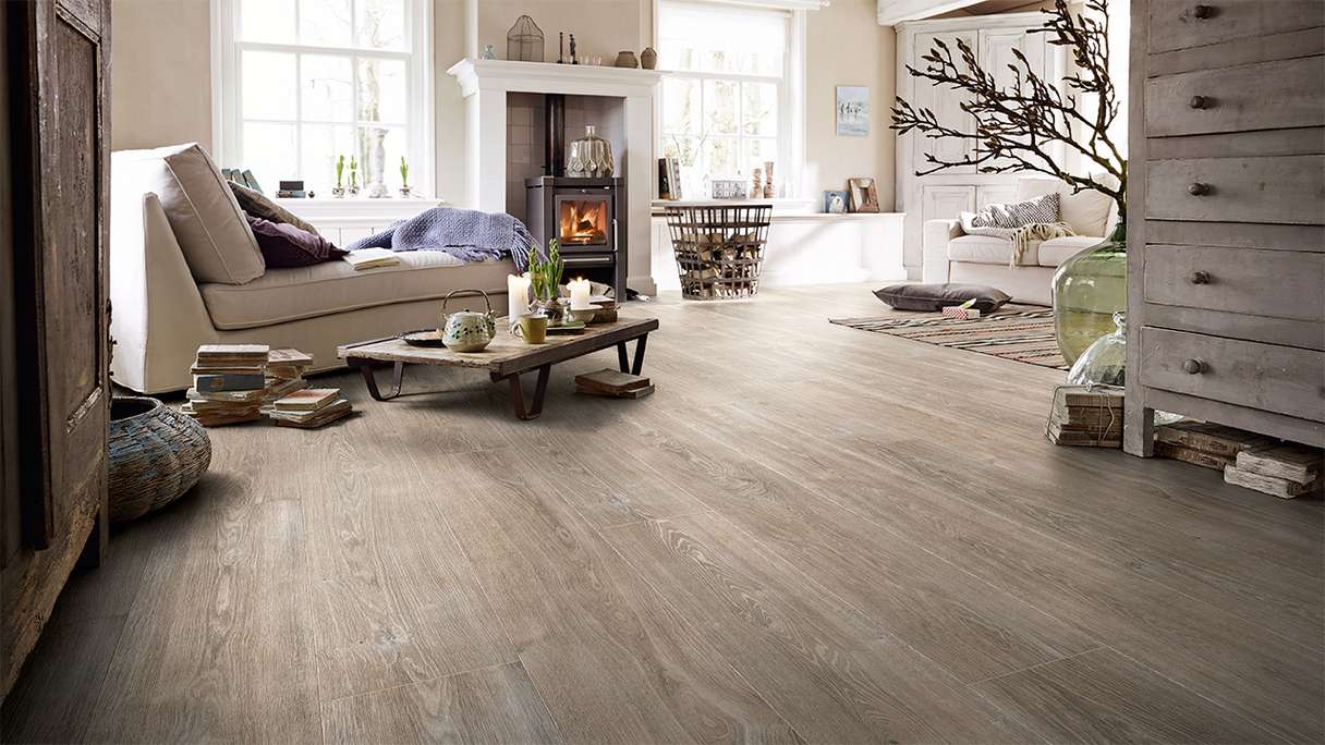 MEISTER Laminat - MeisterDesign LL 250 Eiche weißgrau 06277 | Synchronprägung (600009-2052248-06277)