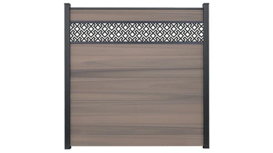 planeo Gardence Strong - BPC-Steckzaun Abstract Bi-Color co-ex 180 x 180 cm