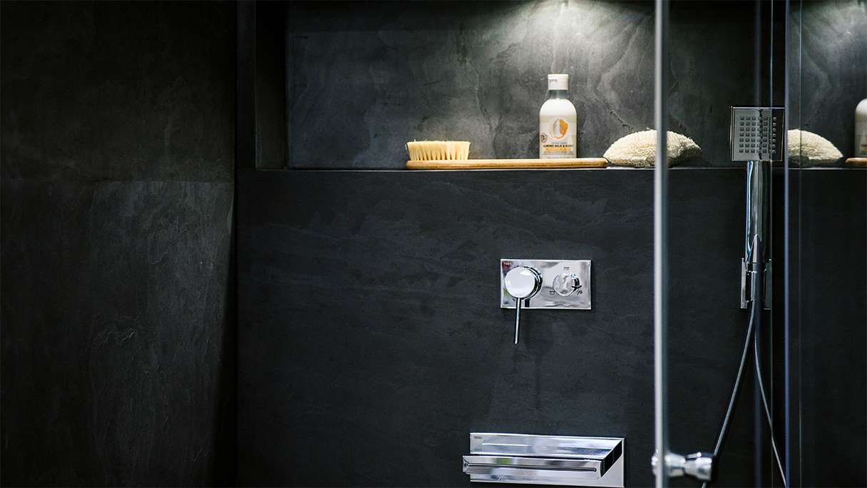 planeo EVOLITH Slate&Stone - Naturstein Wandverkleidung Noctis 1220 x 610 mm