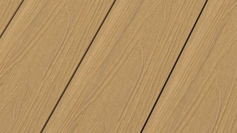 planeo MAXLine Nature - 3m WPC CoEx ummantelte XL Terrassendiele Verbundprofil leicht - Sand strukturiert/glatt gebürstet