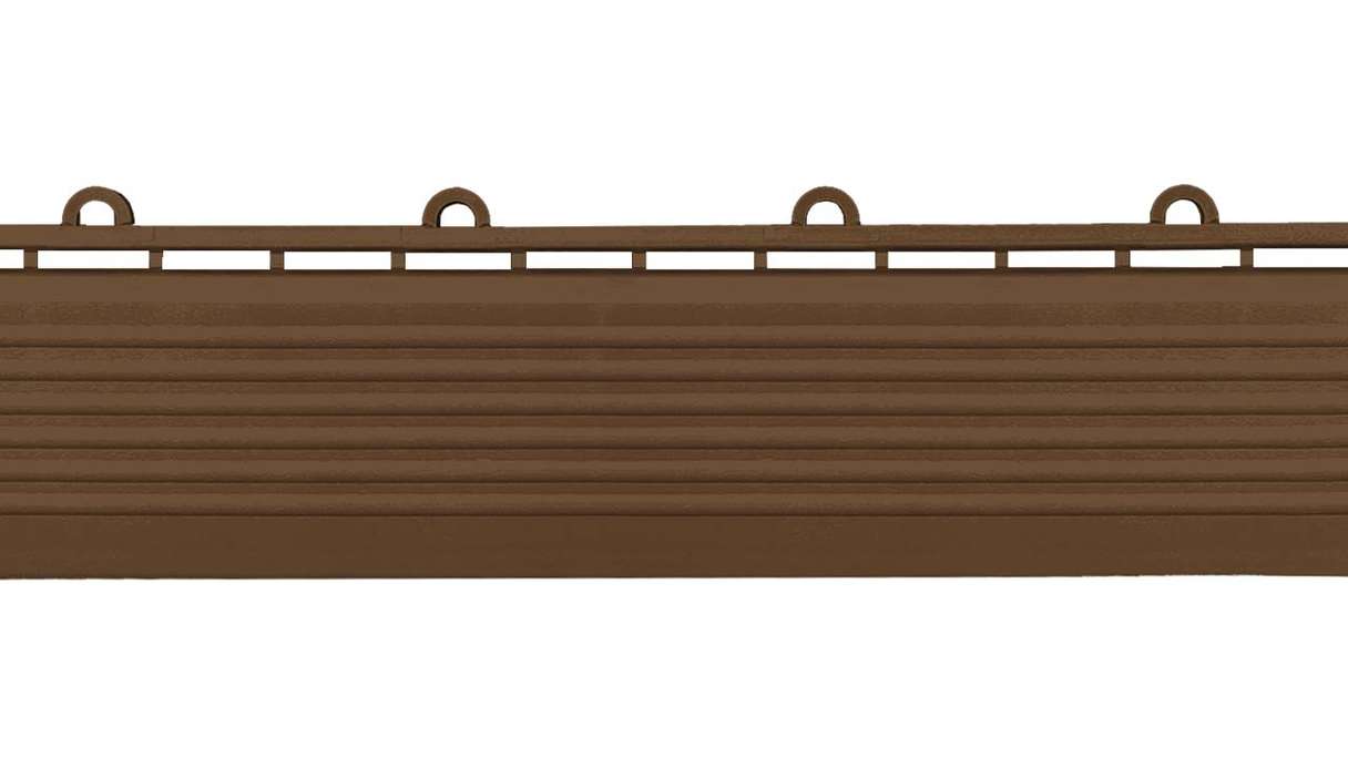 planeo Seitenteil für 30 x 30 cm Klickfliesen - braun mit Öse