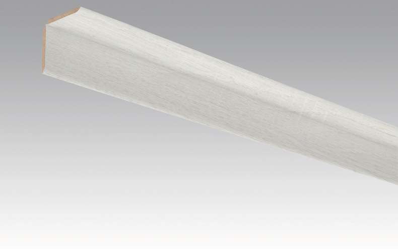 MEISTER Sockelleisten Faltenleisten Eiche weiß deckend 4069 - 2380 x 70 x 3,5 mm (200033-2380-04069 - 2602234069)