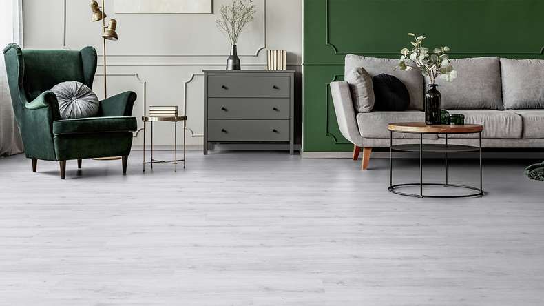 Gerflor Klick Vinyl - Senso Premium Rigid Acoustic Sunny white | Trittschalldämmung integr. (39470286)