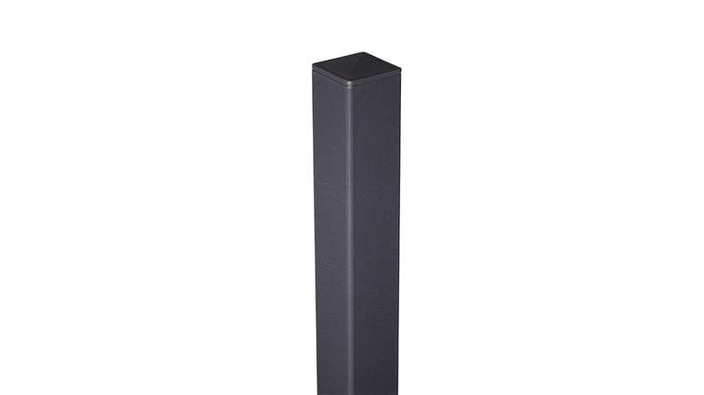 planeo Gardence Guard - Alupfosten zum Einbetonieren Anthrazit DB703 6x6x150cm inkl. Kappe