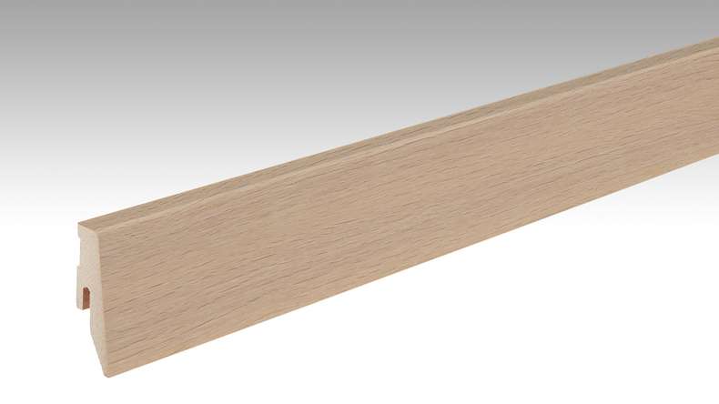 MEISTER Sockelleisten Fußleiste Profil 3 PK Eiche cremeweiß Nature 1284 - 2380 x 60 x 20 mm (200049-2380-01284 - 1030231284)