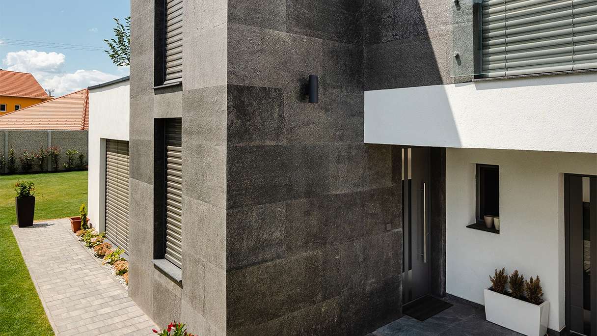 planeo EVOLITH Slate&Stone - Naturstein Wandverkleidung Obscura 1220 x 610 mm