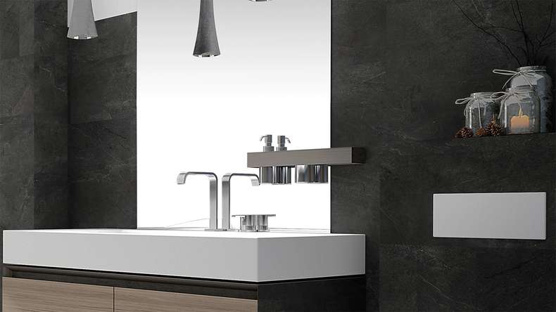 planeo Revea - Wandverkleidung Kunststoff Slate Matt 60 x 30 cm
