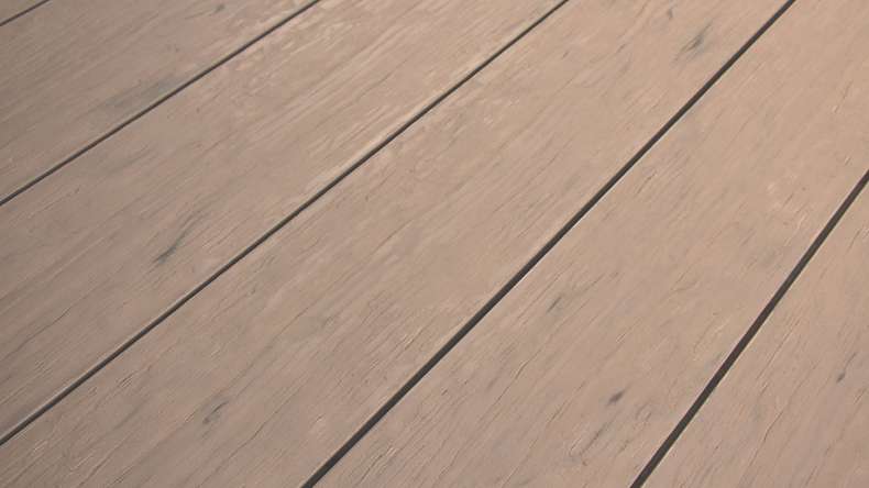 planeo TitanWood - Massivdiele sand-braun antik gealtert/gebürstet 4m | 5m