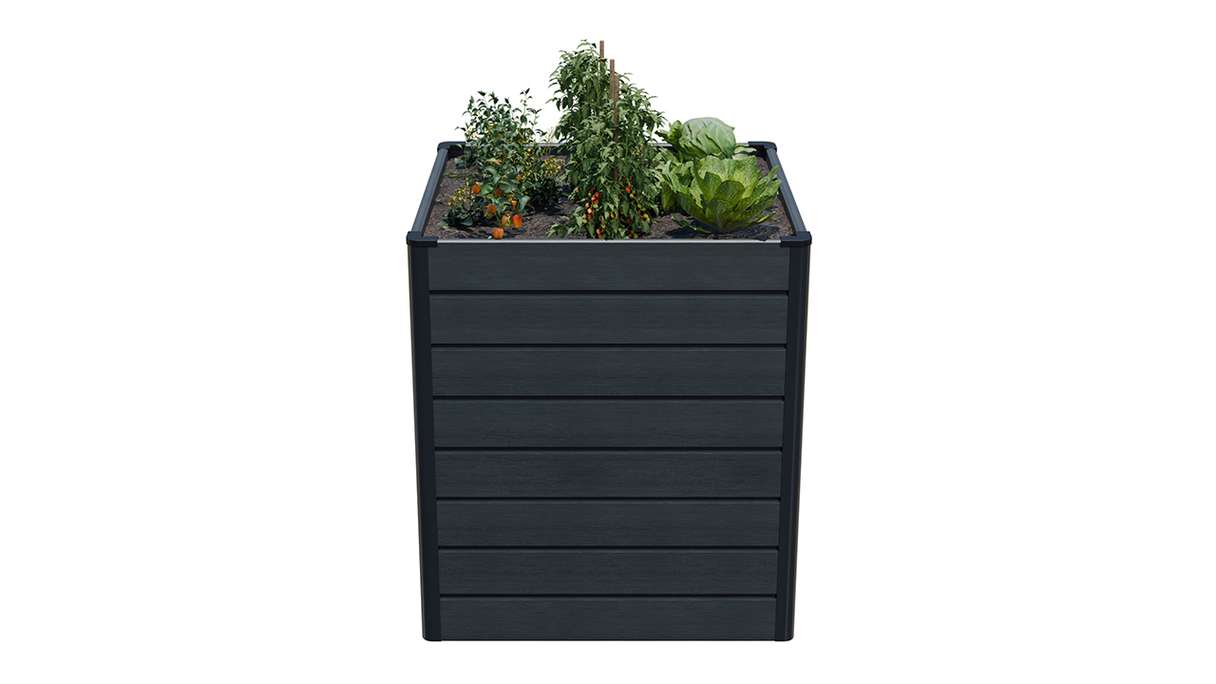 planeo BPC-Rhombus Hochbeet Cube - Steingrau co-ex. 70 x 70 x 79 cm