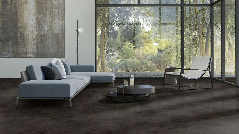 Gerflor Klick Vinyl - Virtuo 55 Rigid Acoustic Tavla Dark | Trittschalldämmung integr. (39071453)