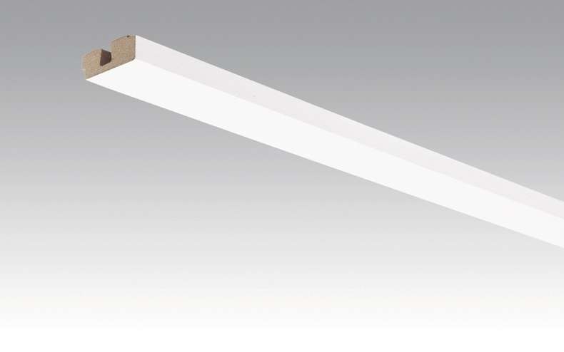 MEISTER Sockelleisten Deckenabschlussleisten Whiteline 4074 - 2380 x 40 x 15 mm (200032-2380-04074 - 2600234074)