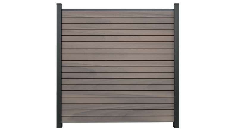 planeo Gardence Trendy - BPC-Rhombus-Steckzaun - Bi-Color co-extrudiert 180 x 180 cm