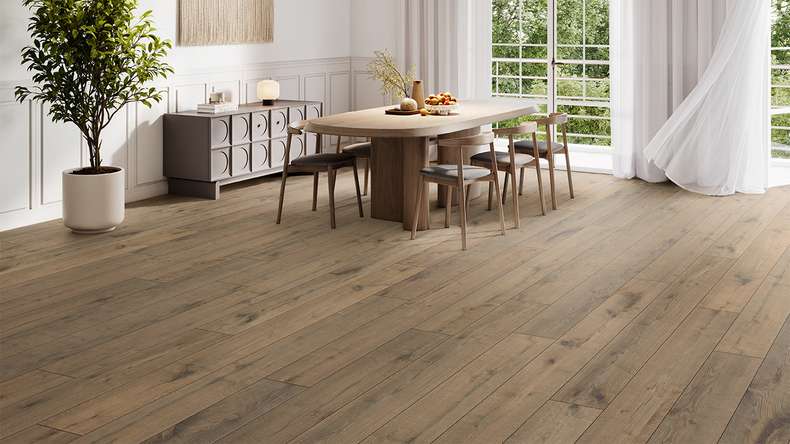 planeo Designboden - Eco P.U.R.E. XL 2m Diele Harewood Oak | Trittschalldämmung integr. (KRXL-6641)