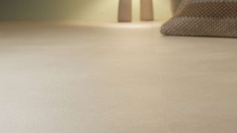 Gerflor Klick Vinyl Rigid - Creation 40 Clic Acoustic Bloom Uni Cream | Trittschalldämmung integr. (61321600)