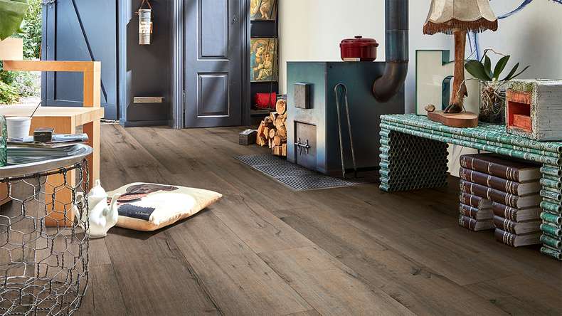 MEISTER Designboden MeisterDesign. next DD 500 S - 06986 Altholzeiche lehmgrau | Trittschalldämmung integr. (400054-1287220-06986)