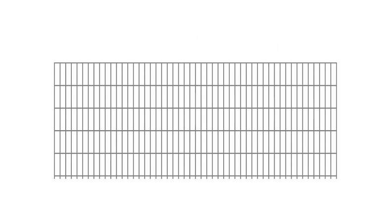 Doppelstabmattenzaun leicht 6/5/6 Feuerverzinkt - 1030 x 2510 mm
