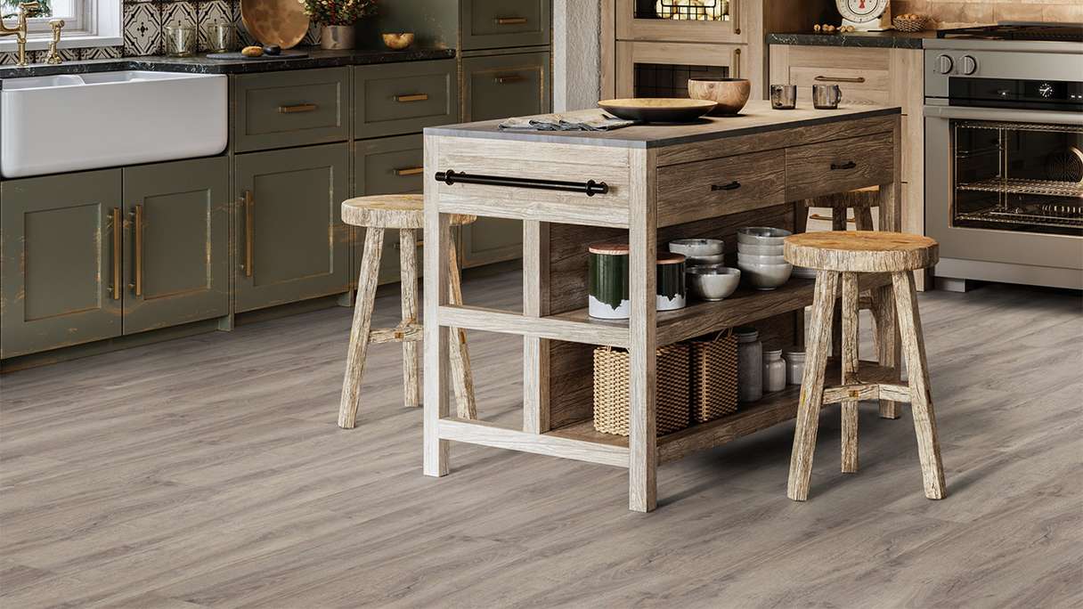 Gerflor Klick Vinyl - Virtuo 55 Rigid Acoustic Baita Taupe (39091026)