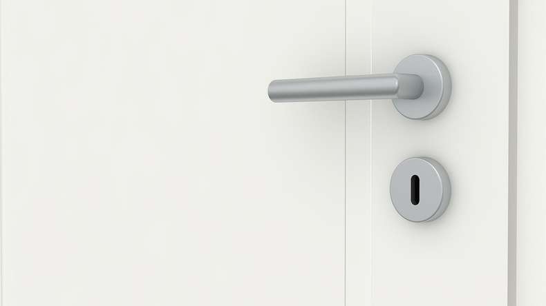 planeo Design-Innentür VELA Lallu 1 Weißlack 9010 Eckkante | lackiert - 1985 x 610|735|860|985 mm