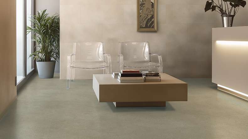 Gerflor Klick Vinyl Rigid - Creation 40 Clic Acoustic Backyard Taupe | Trittschalldämmung integr. (61321713)