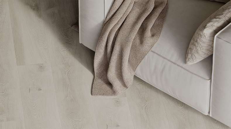 planeo Rigid Klick Vinyl - HOMEtec Basic 30 IXPE Soft Mid Grey | Trittschalldämmung integr. (RP-E30-7)