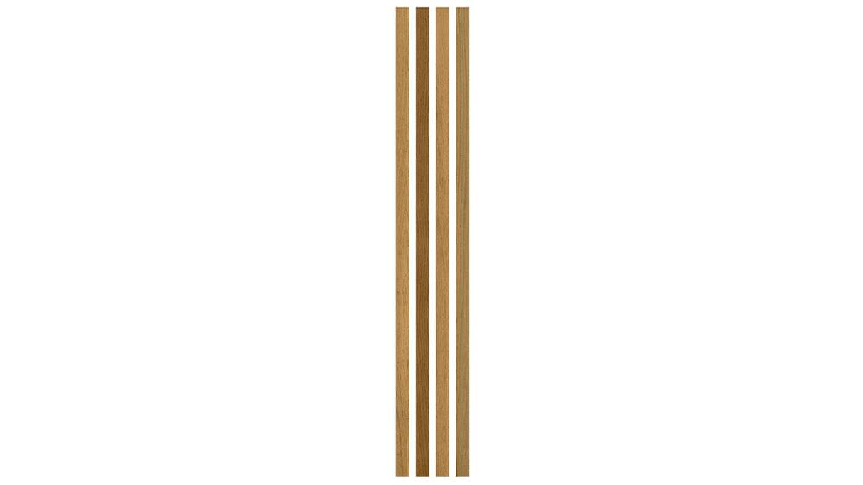 Skaben Akustikpaneele SilentWall Easy-Sticks - Eiche Rustikal - 250 x 3,45 cm 4 Stk.