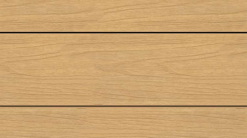 planeo WOODLine Nature - 3m WPC CoEx ummantelte Terrassendiele Verbundprofil leicht - Sand strukturiert/glatt gebürstet