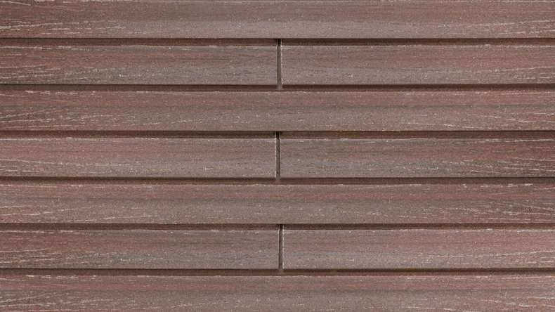 planeo Fassado - WPC Rhombusleiste Fassadenverkleidung Kastanienbraun Small 4 m