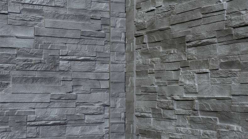 planeo Wandverkleidung Steinoptik - NovikStone DS Anthracite 1054 x 334 mm
