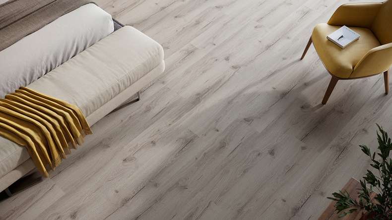 planeo Rigid Klick Vinyl - HOMEtec Basic 30 IXPE Grey Oak | Trittschalldämmung integr. (RP-E30-6)