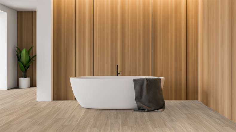 Gerflor Klick Vinyl - Virtuo 55 Rigid Acoustic Qaja Beige | Trittschalldämmung integr. (39051473)