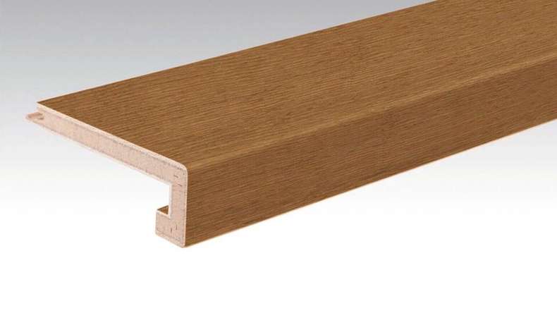 MEISTER Treppenkantenprofil aus Parkett U-Profil Eiche authentic gedämpft 9016 (800005-2150-09016 - 9037009016)