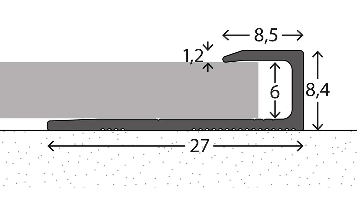 planeo Abschlussprofil 441 - 270 cm