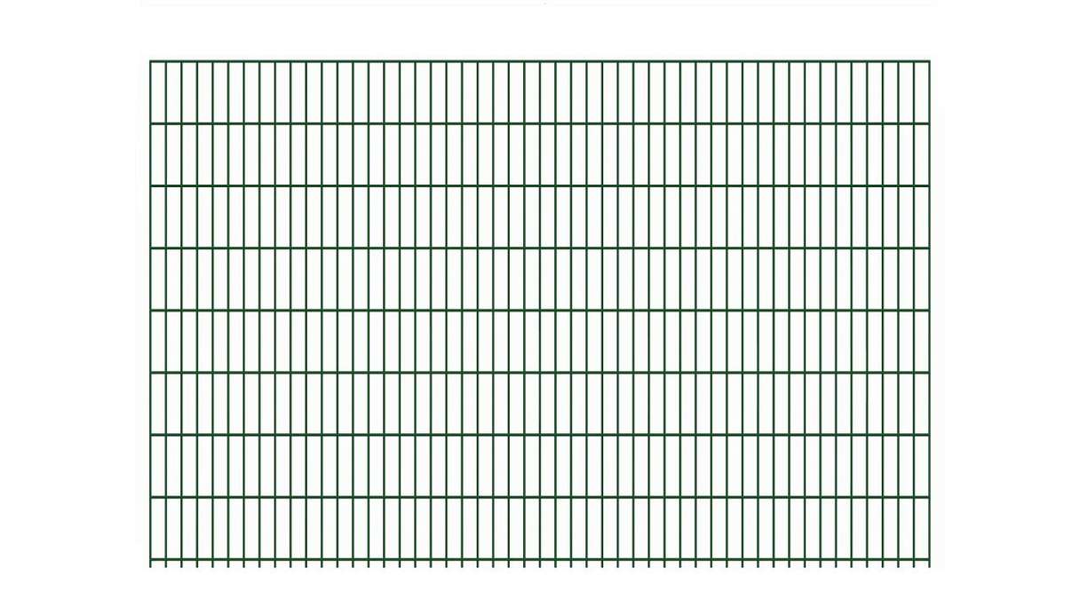 Doppelstabmattenzaun schwer 8/6/8 - Breite 2510 mm RAL 6005 Moosgrün