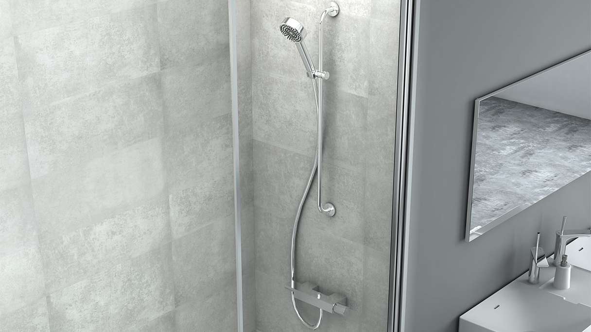 Skaben DesignWall Aqua Wandverkleidung Kunststoff - Beton 60 x 30 cm