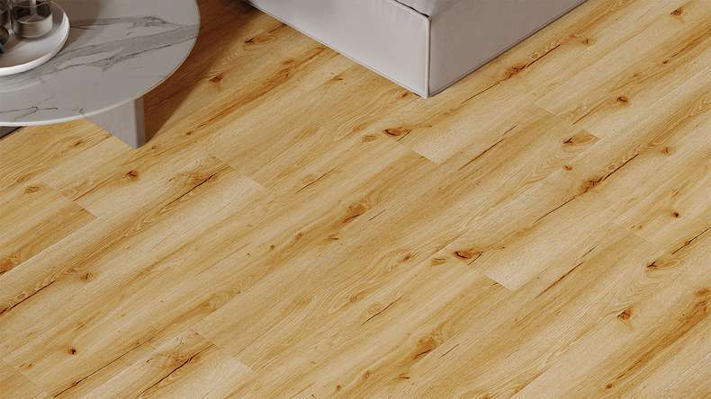 planeo Rigid Klick Vinyl - HOMEtec Pro 50 IXPE Golden Nature Oak | Trittschalldämmung integr. (RP-E50-2)