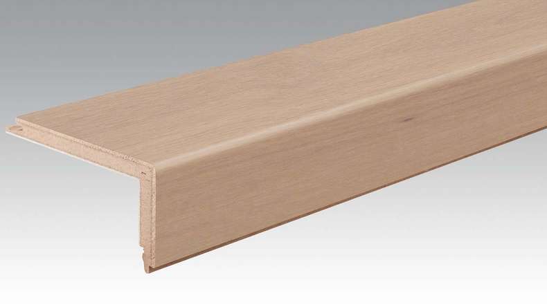 MEISTER Treppenkantenprofil aus Parkett L-Profil Eiche authentic cremeweiß 9031 (800004-2150-09031 - 9036009031)