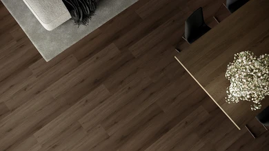 planeo Rigid Klick Vinyl - HOMEtec Pro 50 IXPE Natural Brown Oak